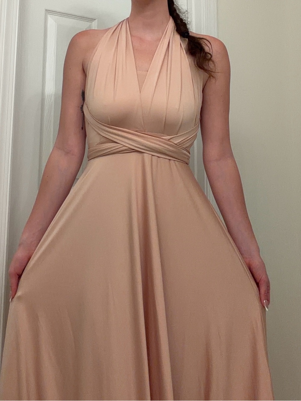 Infinity Dress in Nude
